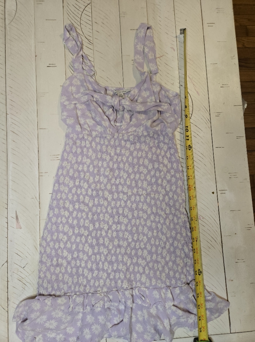 aerie Lilac Daisy Smocked Sundress